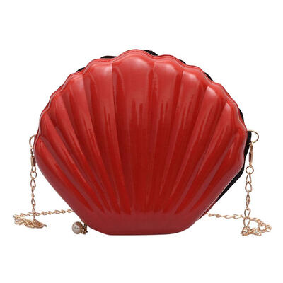 

Chain Shoulder Solid Color Handbags Women Shell Small PVC Crossbody Bags