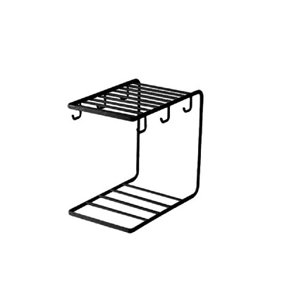 

Metal Coffee Mug Cup Holder Organizer Stand Drying Rack with 6 Hooks for Cabinet Counter Desk Kitchen