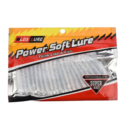 

Saidsome 20Pcs Lures Soft Bait 75cm Silicone Bait Worms Fishing Lure With Salt Fishing fishing bait fishing lure