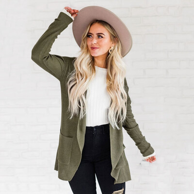 

Toponeto Women Long Sleeve Knitting Open Cape Casual Coat Blouse Kimono Jacket Cardigan
