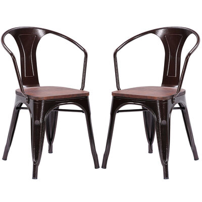

Set of 2 Tolix Style Armchair-Copper