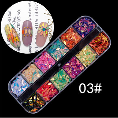 

〖Follure〗Colorful Nail Art Tips Stickers 3D Laser Makeup Manicure DIY Decals Decoration