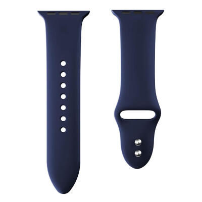 

Silicone Dual Rivet Buckles Wristbands Watch Strap for Apple Watch 38mm