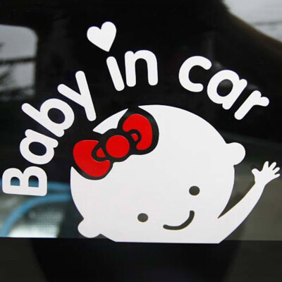 

2 Pcs Black\White Cool Funny Car Sticker Star War Baby On Board In Car Warning Reflective Vinyl Window Wall Home Decal Lovely