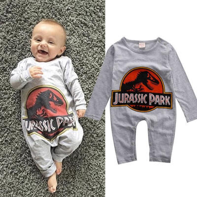 

Top Baby Dinosaur Boy Girl Infant Romper Jumpsuit Bodysuit Cotton Clothes Outfits