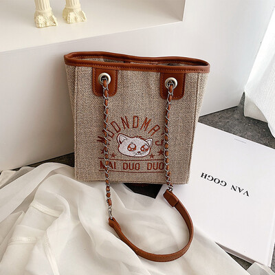 

Foreign womens bag 2019 new fashion shoulder bag summer small fresh messenger bag wild ins chain handbag