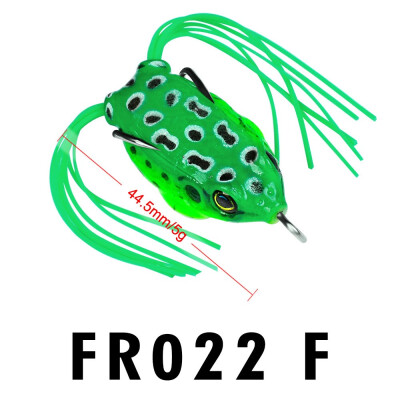 

VISSEN 445cm 5g Frog Soft Fishing Lure Bionic Plastic Fake Bait Wobbler Mini Sea Freshwater Baits Double Hide Hook