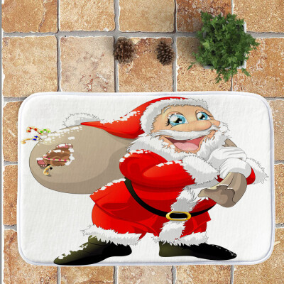 

〖Follure〗Christmas Festival Entrance Door Bathroom Floor Mat Indoor Bath Decor