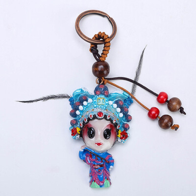 

Beijing Opera Facebook Keychain Chinese Style Featured Gift Pendant