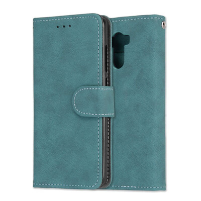 

MOONCASE Millet red rice 4 retro matte 3 card holster - blue