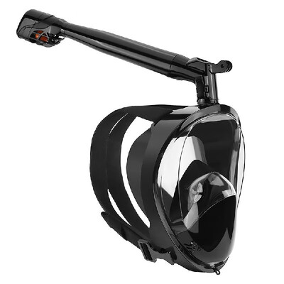 

Anti-fog Snorkeling Full Face Mask 360° Rotatable Snorkel Swimming Scuba Mask with Detachable Camera Mount for Men Women