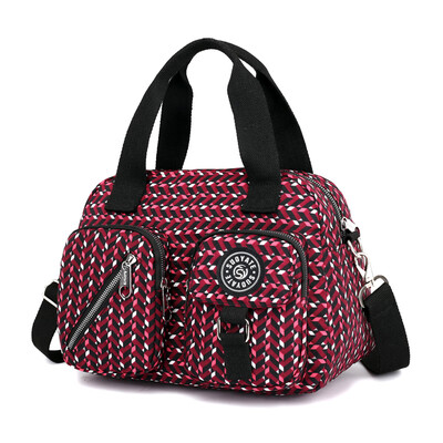 

Old&middle-aged ladiesbags with one shoulder slanting bag Mothers leisure printed bags Oxford canvas nylon bags
