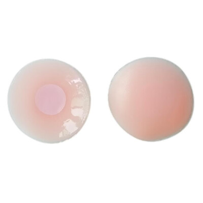 

2PCS Women Silicone Invisible Reusable Round Breast Pads Boobs Self Adhesive Nipple Cover Paste