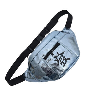 

Chinese Letter Print Shoulder Unisex Waist Fanny Packs Crossbody Chest Bags
