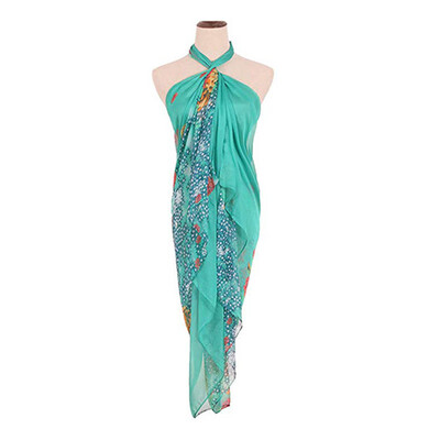 

Womens Fashion Skirt Colorful Printed Chiffon Beach Sunscreen Shawl