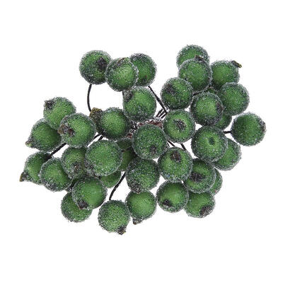 

40 Heads Mini Fake Fruit Berries Artificial Flower Double Heads Stamen