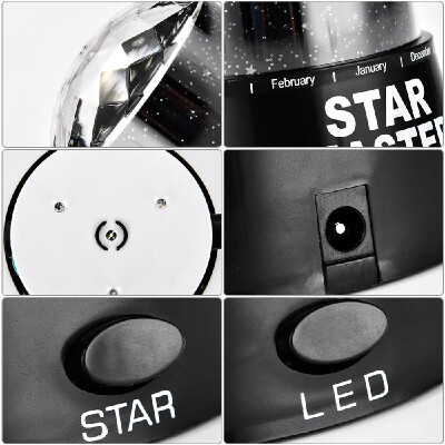 

LED Starlight Projector Lamp Colorful Sky Star Romantic Starry Night Light for Bedroom Home Decoration