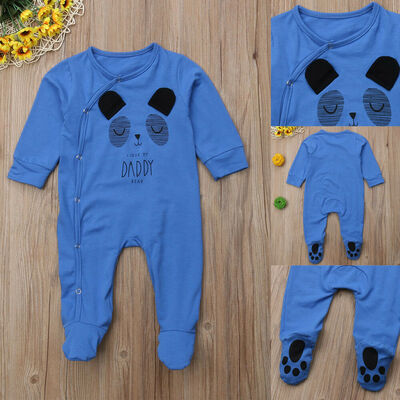 

SUNSIOM Newborn Baby Boy Girls Bear Cotton Romper Jumpsuit Bodysuit Outfit Clothes