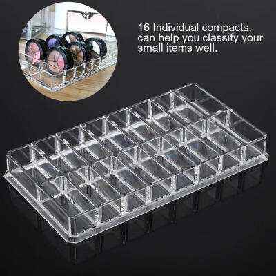 

Greensen 16 Grid Transparent Acrylic Larger Compact Organizer Power Eyebrow Powder Holder Store Box