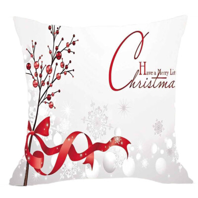

Tailored Merry Christmas Pillow Cases Super Cashmere Sofa Cushion Cover Home Decor