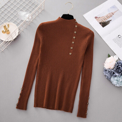 

Fall Turtleneck Sweater Women Spring Autumn Solid Knitted Pullover Slim Soft Jumper Sweater Pull Femme