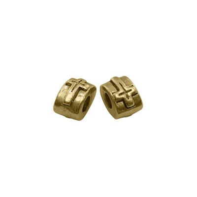 

Alloy European Stopper Beads Antique Golden Color Tube about 7mm wide 11mm long 9mm thick hole 4mm