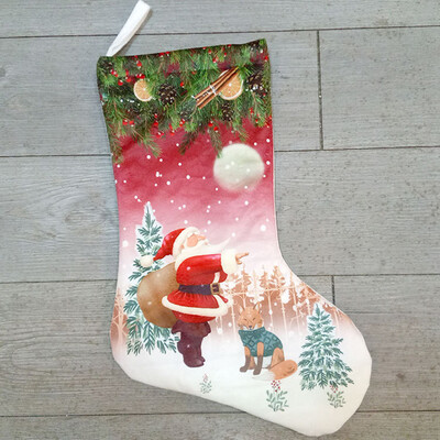 

Christmas Gift Bags Stocking Socks Santa ClausSnowman Xmas Tree Decor Ornaments