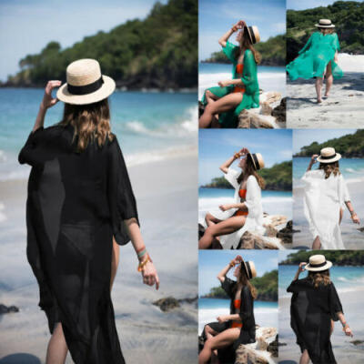 

Women Chiffon Bathing Suit Bikini Cover Up Beach Dress Swimwear Swimsuit Dress