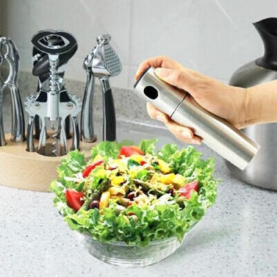 

Kitchen Cooking Food Olive Mist Sprayer Pump Bottle Oil Spray Stainless Steel