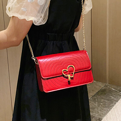 

Female bag 2019 new fashion chain bag summer small fresh air Messenger bag net red wild ins shoulder bag