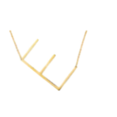 

New Popular Big 26 Letter Pendant Necklaces Initials Necklace 24K Gold Irregular Pendants Choker Necklace Women Jewelry