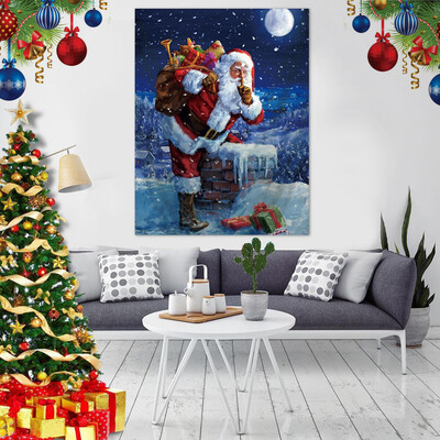 

Siaonvr Santa Claus Tapestry Christmas Gift Blanket Wall Hanging Wall Decoration 29x37In