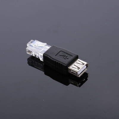 

USB to RJ45 Adapter USB20 Female to Ethernet RJ45 Male Plug Adapter Connector