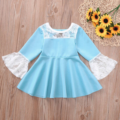

Toddler Baby Girls Long Sleeve Floral TopsSolid Overalls Pants Clothes Outfits