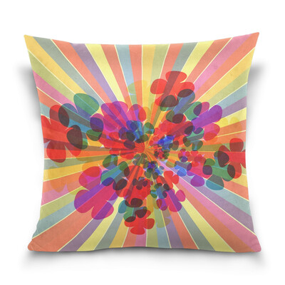 

ALAZA 16 X 16 inch Pillow Case Decorative Cushion Cover Multicolor Background Pattern Pillowcase