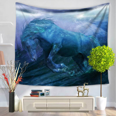 

1 Horse Unicorn Printing Tapestry Wall Hanging Beach Towel Yoga Mat Home Decor