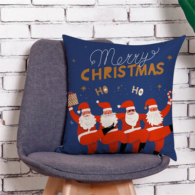 

Siaonvr Home Decor Cushion Cover Merry Christmas Pillowcase Sofa Throw Pillow Covers