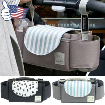 

Baby Stroller Pram Pushchair Hanging Bag Bottle Diaper Storage Organizer Holder