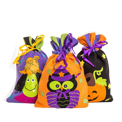 

Siaonvr Halloween Cute Witches Candy Bag Packaging Children Party Storage Bag Gift C