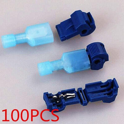 

Fashion 100x Quick Splice Lock Wire Terminals Connectors Electrical Crimp Cable Snap