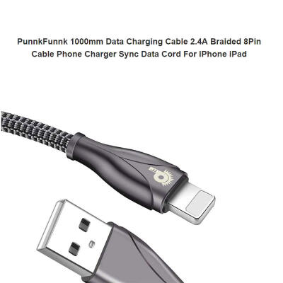 

1M 24A Nylon Braided USB To Type-C Micro USB Lightning Charging Data Sync Cable Line-Micro 1m