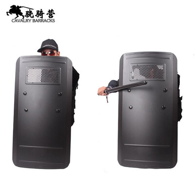 

Metal riot shield aluminum shield PC protective mirror hand-held security guard square shield