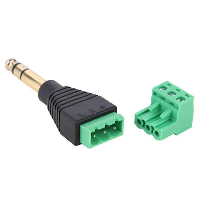 

Gold-plated 635mm Stereo Male to Screw Terminal Female 3 Screw Converter