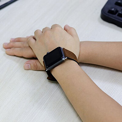

〖Follure〗Single Tour Leather Band Bracelet Watchband For Apple Watch Series 312 38MM