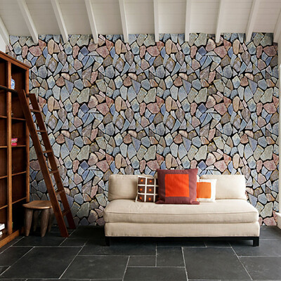 

〖Follure〗3D Brick Stone Rustic Effect Self-adhesive Wall Sticker Home Decor