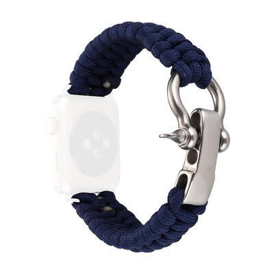 

Woven Nylon Rope Watchband Parachute Cord Wrist Band Strap for iWatch 12 3