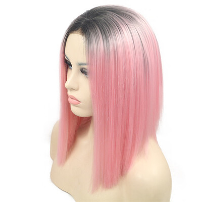 

Dolago straight Lace Front Wigs For Women free Part Heat Resistant Synthetic Hair Wigs