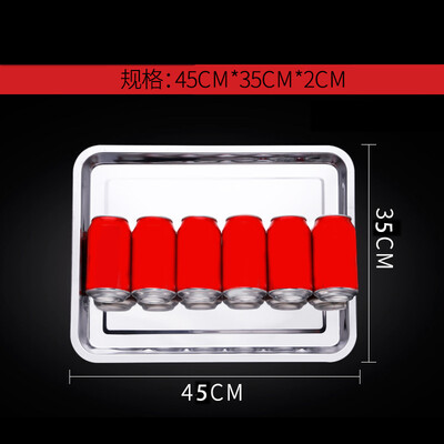 

outdoor camping Barbecue Tray Rectangular Stainless Steel Plate Food Fish Dish BBQ Tool