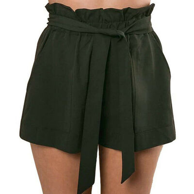 

Women High Waisted Floral Casual Summer Beach Short Hot Pants Ruffle Mini Shorts