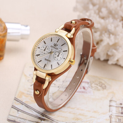 

Hot supply student table rivet fine strap personality ladies fashion quartz watch female models